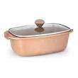 تابه مرغ چدن رویال Royal مدل دو رو گرانیت دایکست مشکی