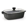 تابه مرغ چدن رویال Royal مدل دو رو گرانیت دایکست مشکی