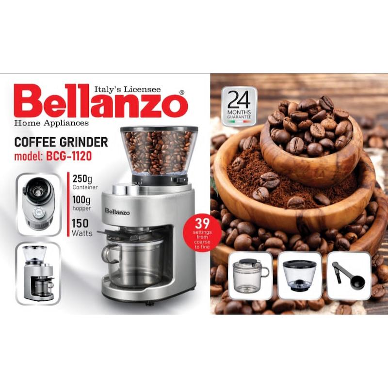 آسیاب قهوه حرفه ای بلانزو Bellanzo کد BCG-1120