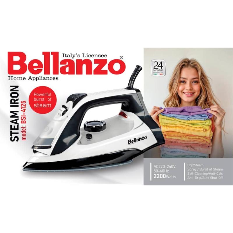 اتو سرامیکی بلانزو Bellanzo مشکی سفید کد BSI-4125