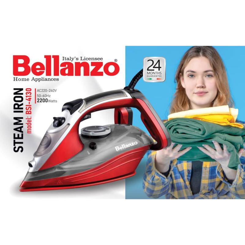 اتو سرامیکی بلانزو Bellanzo مشکی قرمز کد BSI-4130