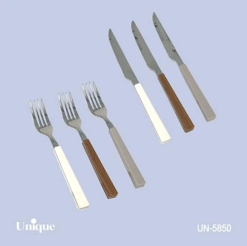 کارد و چنگال یونیک Unique دسته لوکس کد UN-5850
