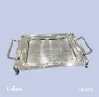 سینی براق استیل یونیک Unique پایه دار کوچک کد UN-4073