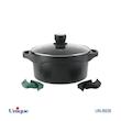قابلمه تک گرانیت یونیک Unique مدل دستگیره سیلیکون هلیوس خارجی سایز 24 کد UN-8926