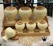 پاسماوری هرمس Hermes مدل استوانه استند چوب و درب چوب