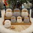 پاسماوری هرمس Hermes مدل یقه دار استند چوب و درب چوب