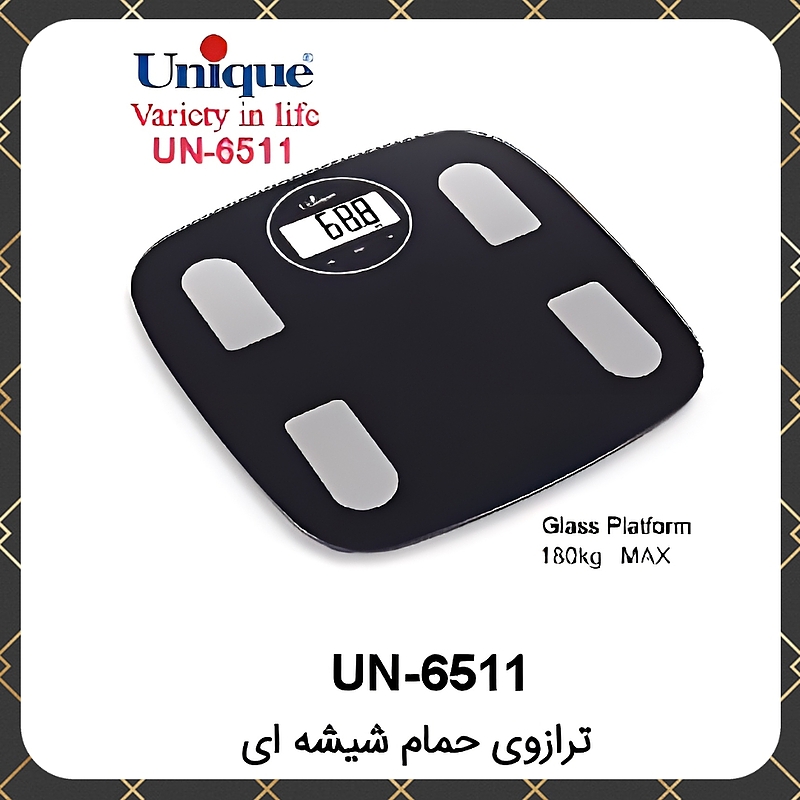 ترازو یونیک شیشه ای حمام Unique UN-6511