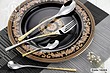 سرویس قاشق چنگال رزنباخ آلمان طلایی Rosen Bach Germany Gold Spoons