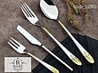 سرویس قاشق چنگال رزنباخ آلمان طلایی Rosen Bach Germany Gold Spoons