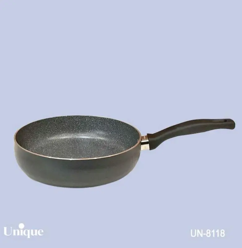 تابه تک دسته سایز 20 کف گرانیت طوسی تیره یونیک کد UN-8118