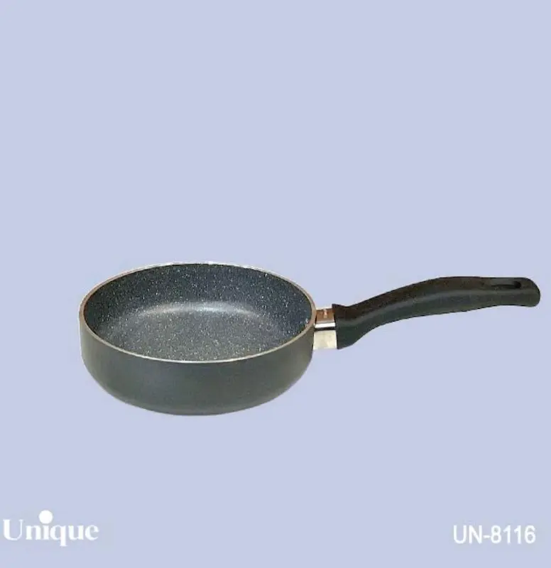 تابه تک دسته سایز 16 کف گرانیت طوسی تیره کد UN-8116