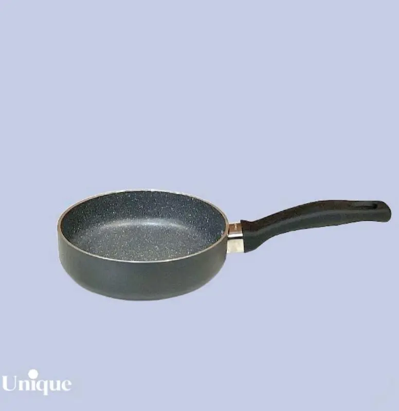 تابه تک دسته سایز 14 کف گرانیت طوسی تیره یونیک کد UN-8114
