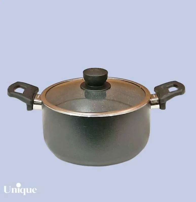 قابلمه تک سایز 32 کف گرانیت طوسی تیره یونیک کد UN-8112