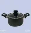 قابلمه تک سایز 28کف گرانیت مشکی یونیک کد UN-8109