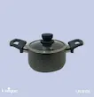 قابلمه تک سایز 24 کف گرانیت طوسی تیره یونیک کد UN-8108