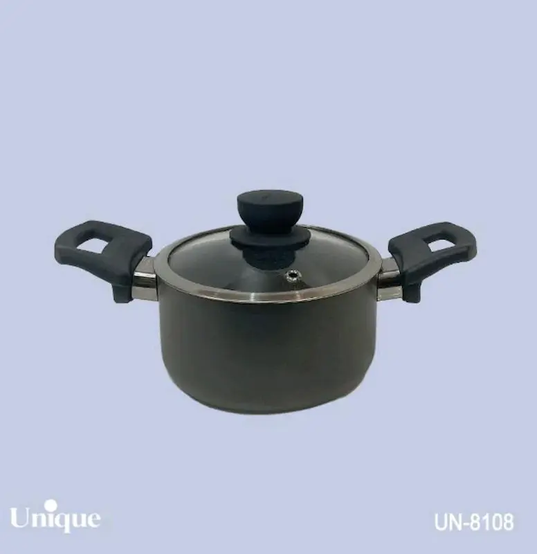 قابلمه تک سایز 24 کف گرانیت طوسی تیره یونیک کد UN-8108