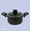 قابلمه تک سایز 24 کف گرانیت مشکی یونیک کد UN-8107