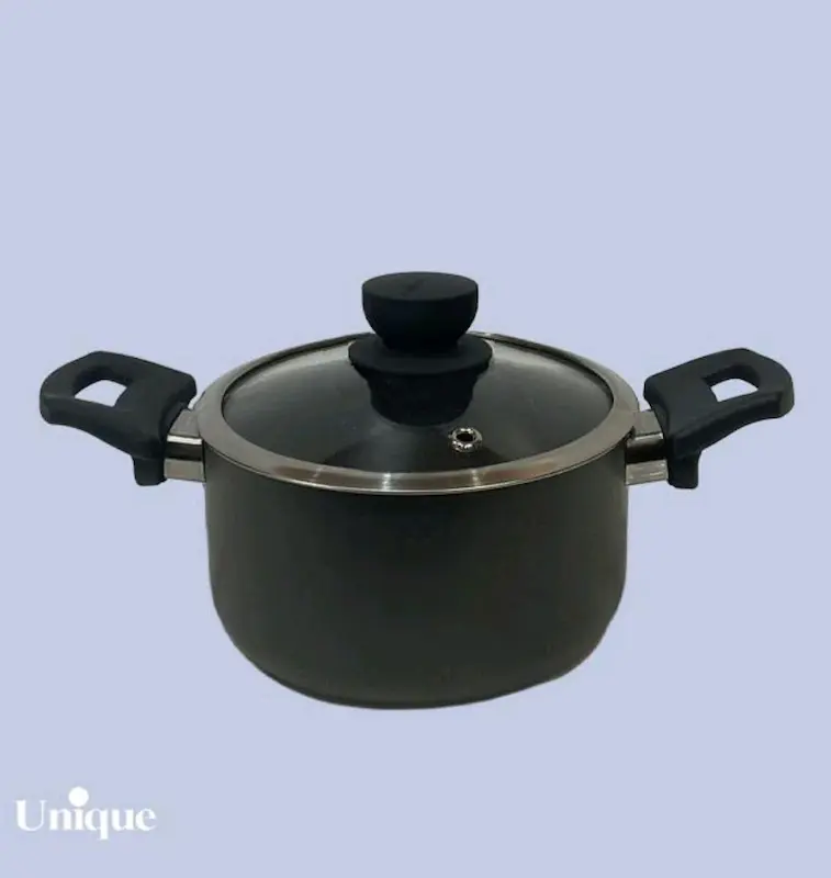 قابلمه تک سایز 24 کف گرانیت مشکی یونیک کد UN-8107