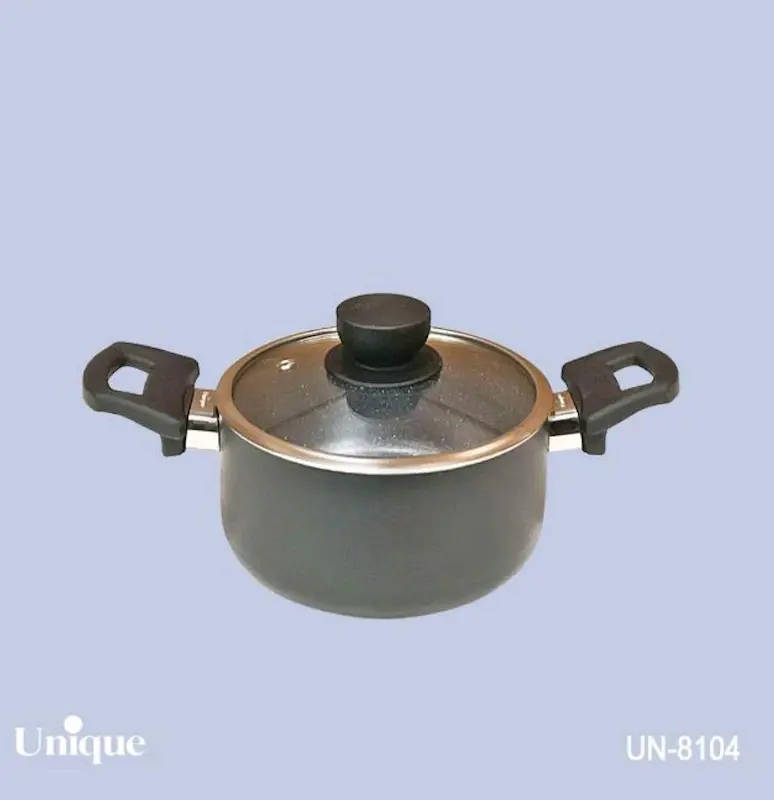 قابلمه تک سایز 16 کف گرانیت طوسی تیره یونیک کد UN-8104