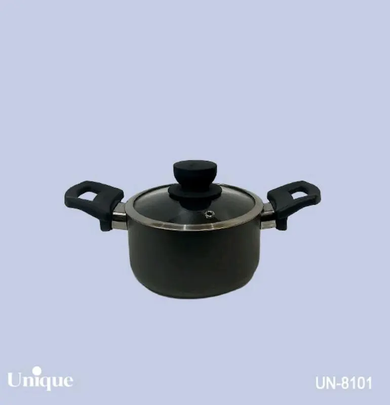 قابلمه تک سایز 14 کف گرانیت مشکی یونیک کد UN-8101