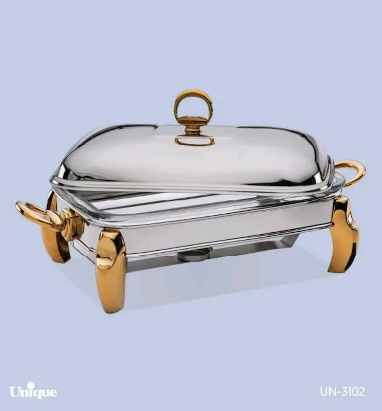 سوفله مستطیل بزرگ پافیلی طلایی یونیک کد UN-3102