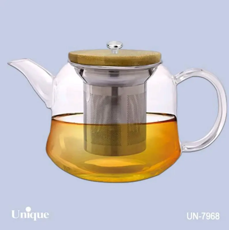 قوری پیرکس 1000میلی درب بامبو یونیک کد UN-7968