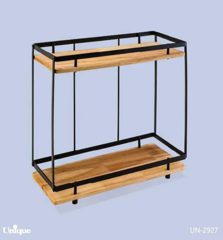 استند چوبی مستطیل 2طبقه یونیک کد UN-2927
