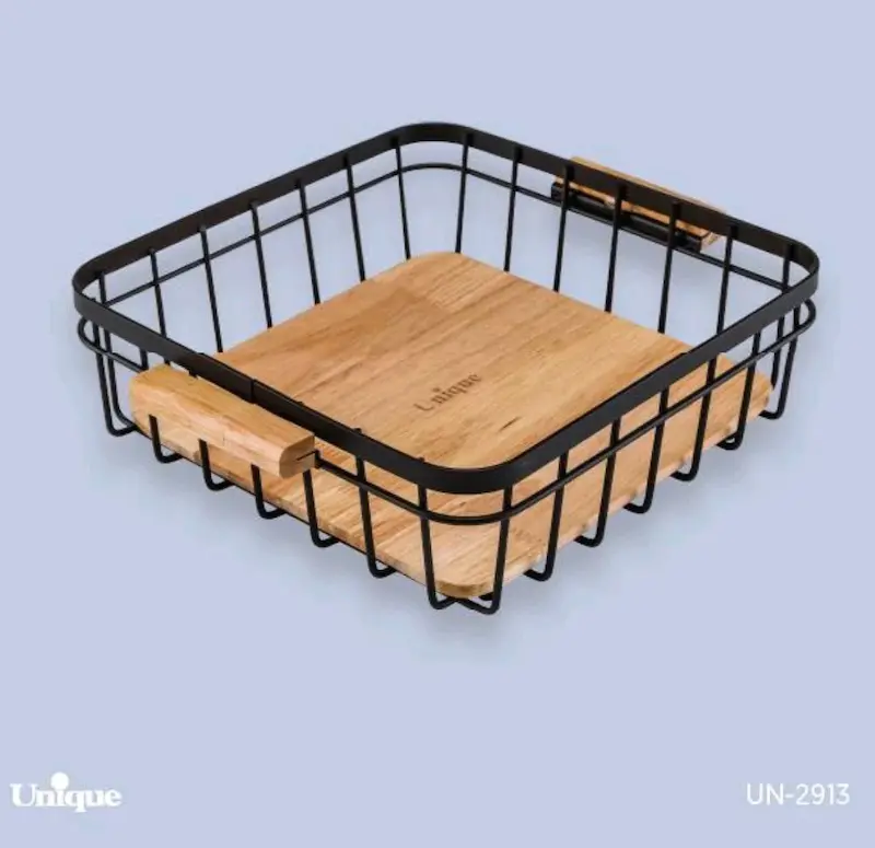 سبد نان بزرگ مربع چوب یونیک کد UN-2913
