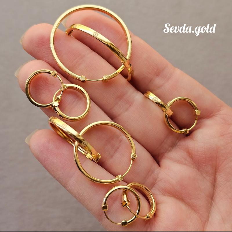 گوشواره حلقه ای لاو