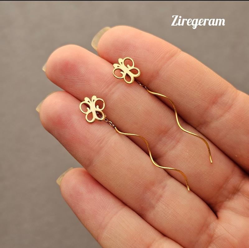 گوشواره کرلی شاپرک