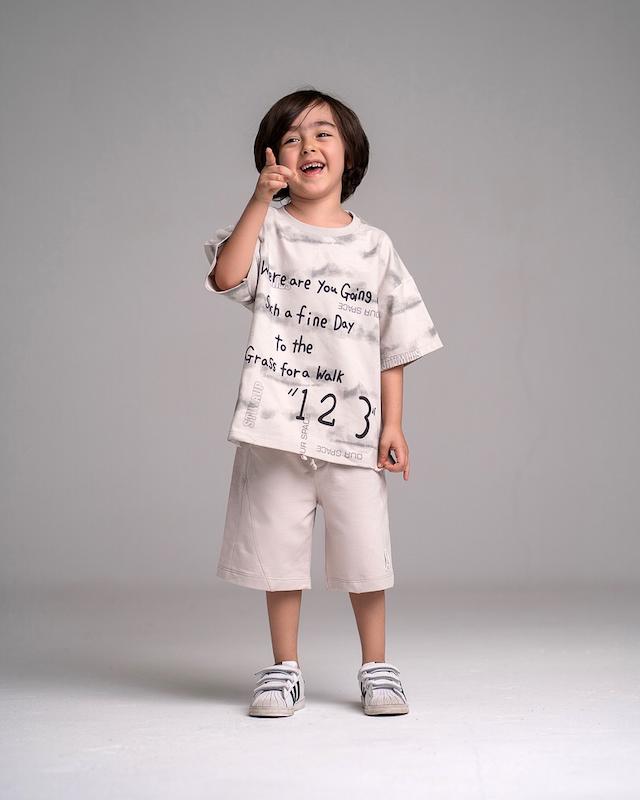 ست تیشرت شلوارک "1 2 3"