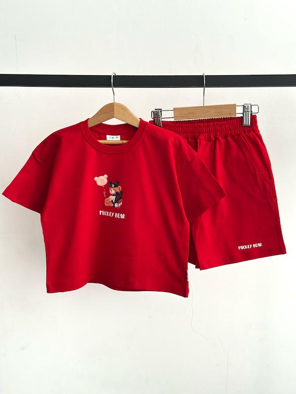ست تیشرت شلوارک Mickey bear