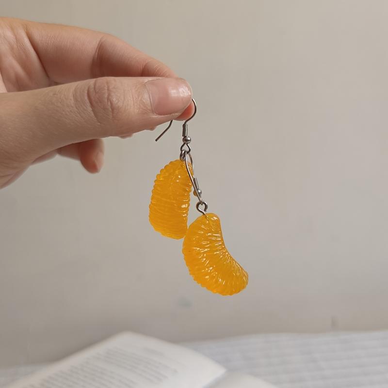 گوشواره فانتزی طرح انگور و نارنگی