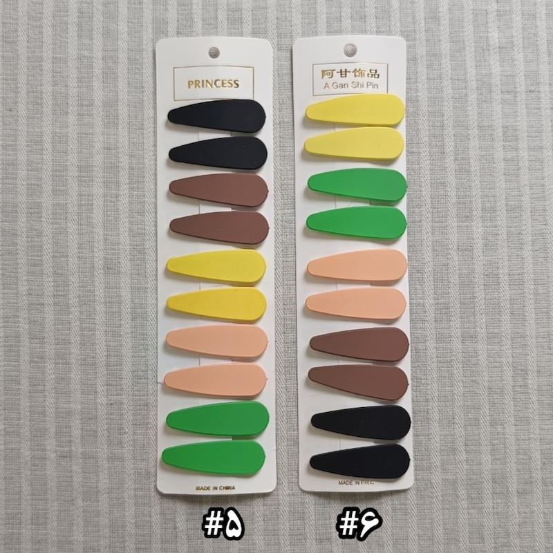 گیره مو تق تقی روکش شمعی طرح بادومی 