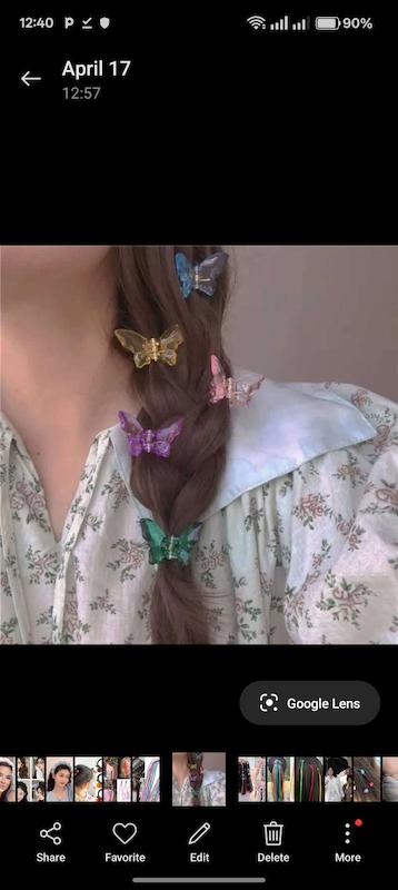 کلیپس مو پروانه ای پینترستی سایز کوچیک