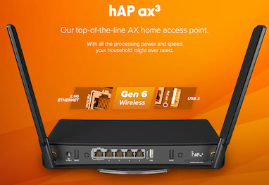 قدرتمندترین  روتر میکروتیک hAP ax3 (WiFi 6)