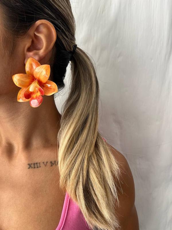 گوشواره گل ۵ گلبرگ