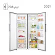 یخچال فریزر دوقلو ال جی مدل F411-B414 ظرفیت ۴۰ فوت رنگ سفید و نقره ای