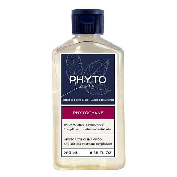 شامپو رفع ریزش موی زنانه Cyane تقویت تار موها و افزایش تراکم مو 250ml فیتو Phyto