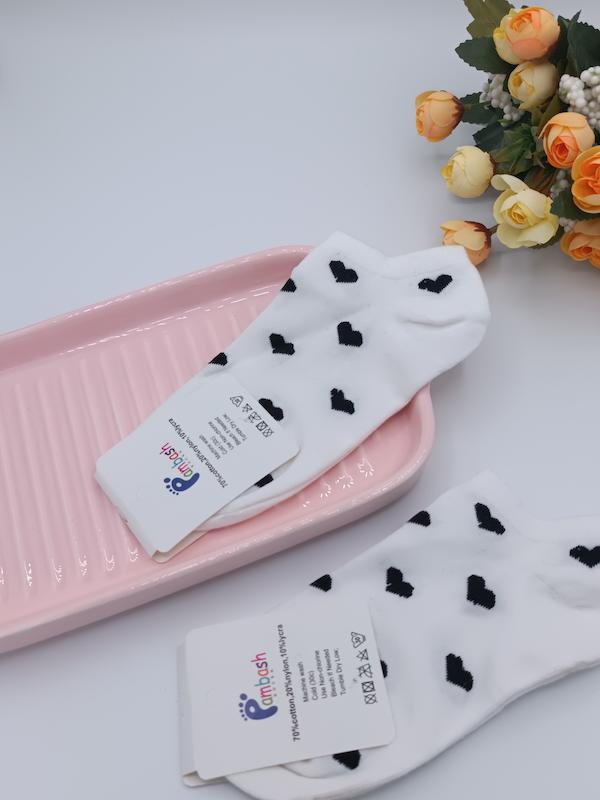 جوراب زنانه مچی سفید / کد 811