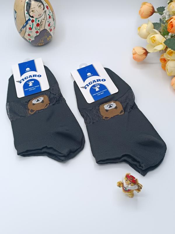 جوراب شیشه ای فیگارو طرح تدی/ کد 820