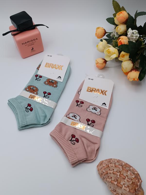 جوراب مچی براکس طرح تدی گیلاسی/ کد 829