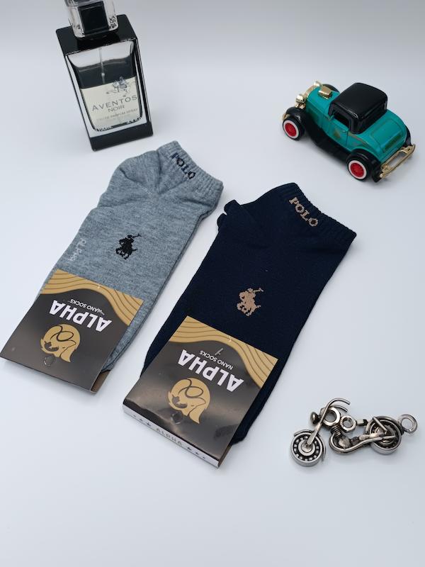 جوراب مچی آلفا طرح polo / کد 827