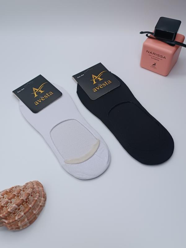 جوراب کالج  طرح سفید مشکی اوستا/ کد 844