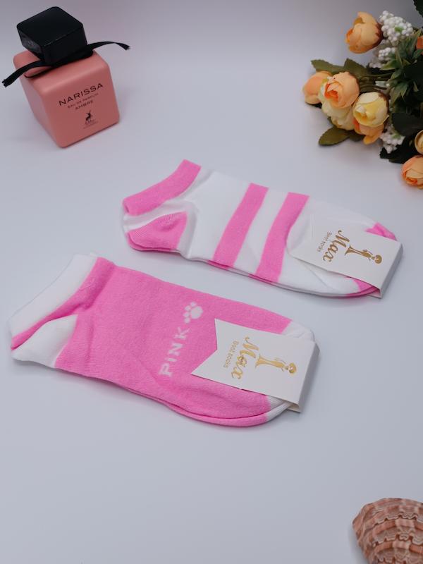 جوراب مچی مکس طرح pink  / کد 857