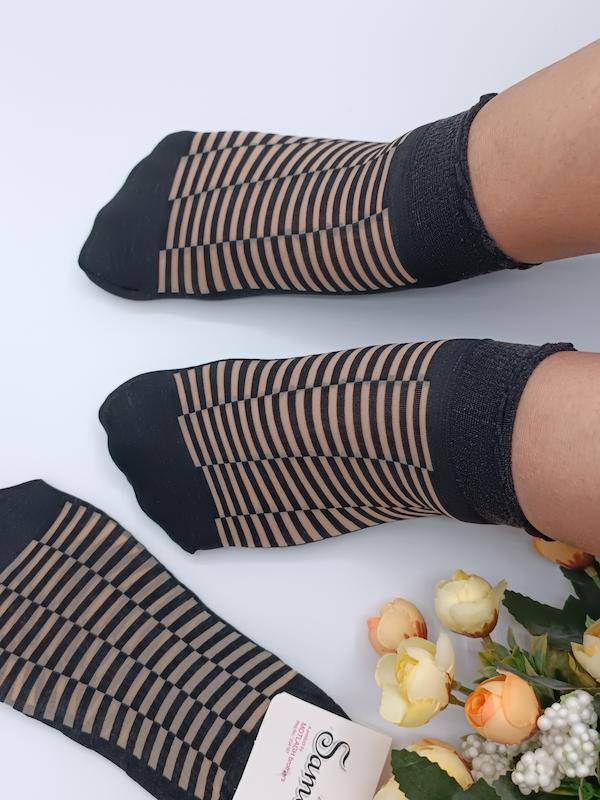 جوراب مچی زنانه سما طرح شطرنجی / کد ۸۵۶