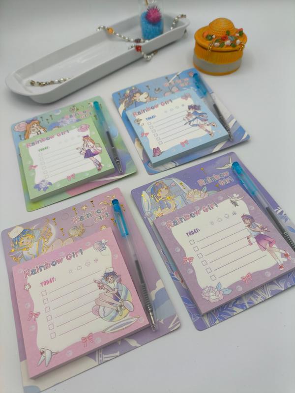 نوت برگ به همراه خودکار 