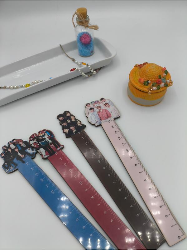 خط کش چوبی طرح BTS