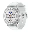 ساعت هوشمند سامسونگ مدل Galaxy Watch 8 Classic قاب 46 میلی‌متری فولاد ضدزنگ با بند چرمی، صفحه نمایش 1.34 اینچ Super AMOLED، مقاومت در برابر آب و خط و خش، سنسورهای سلامت کامل، GPS دو بانده و شارژ بی‌سیم