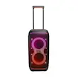 اسپیکر چمدانی جی بی ال مدل PartyBox Stage 320، با اتصال بی‌سیم و باسیم، توان خروجی 240 وات و نور RGB